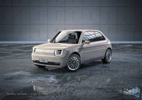 Fiat 126p EV nowoczesna wizualizacja