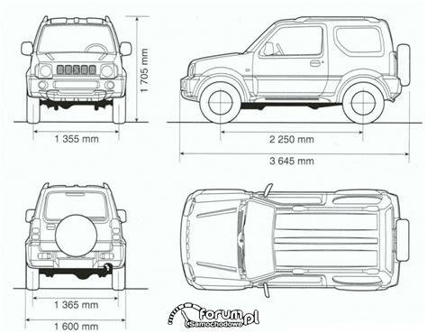 Suzuki Jimny wymiary nadwozia
