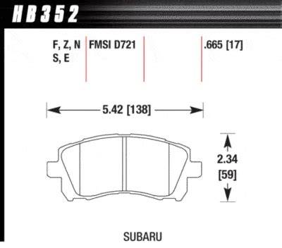 przednie klocki hamulcowe Subaru Forester