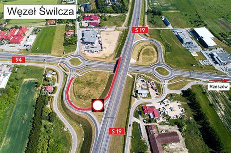 schemat zjazdów A4 S19 Świlcza