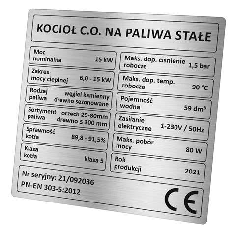 tabliczka znamionowa turbosprężarki BV38